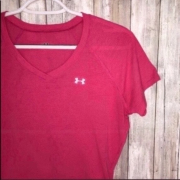 Under Armor Pink Athletic Tee - Picture 4 of 5